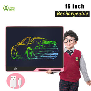 สามต้นไม้ 16 นิ้วคณะกรรมการเขียนแอลซีดี การวาดภาพชาร์จและสเก็ตช์บอร์ดสำหรับวันเด็ก ของเล่นของขวัญสำหรับเด็กชายและเด็กหญิงอายุ 3-12 ปี