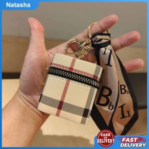 Fashion Scarf Lipstick Bucket Bag Coin Wallet Mini Lipstick Keychain Backpack Accessories Pendant Brown Leather Keychain