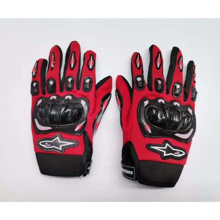 HAND GLOVE BLACK RED BLUE SARUNG TANGAN MOTOR BASIKAL RIDING