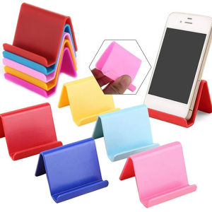 Mini Portable Plastic Mobile Phone Holder Lazy Phone Bracket Candy Color Desktop Phone Mount Stand Universal Phone Tablets Stand Holder Portable Desk Phone Holder