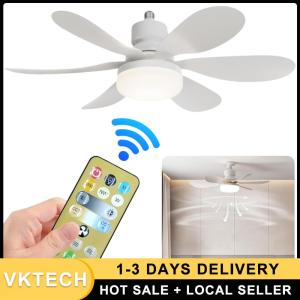 โคมไฟเพดานพร้อมพัดลม E26/27 ขั้วต่อ 40W ควบคุมรีโมท สำหรับครัว โรงรถ แสงสว่างในบ้านทันสมัย