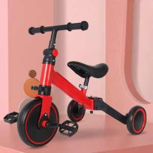 NEXASHOP with Push Handle Baby Tricycle 4 in 1 Mode Sturdy Childrens Scooter High Quality Detachable Kids Bicycle For 1-4 Years Old