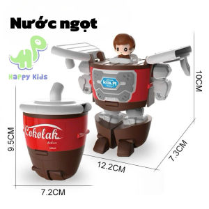 Đồ Chơi Robot Đồ Chơi Biến Hình Khoai Tây Chiên Hamburger Kem Và nước ngọt Cho Bé
