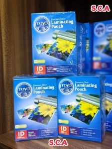 Laminating Toyo ID card 68 x 97mm 250mic isi 100 lembar