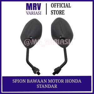 Spion standar bawaan Honda Beat Vario Supra Universal HONDA - Spion Honda Beat Gagang Hitam + Grip HONDA Plus Jalu Stang PCX