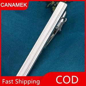 【CANAMEK】 1PC màu bạc Cà Vạt Pin tie clip cho nam giới đám cưới Cà Vạt Tie Clasp Clip