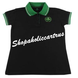 ORIGINAL GIRL SCOUTS OF THE PHILIPPINES ACTIVE WEAR FOR ADULT LEADER BLACK POLO SHIRT
