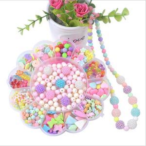Hộp xâu chuỗi bằng hạt cườm cho bé _ Đồ chơi xâu hạt cho bé phát triển vận động tinh và sáng tạo nghệ thuật