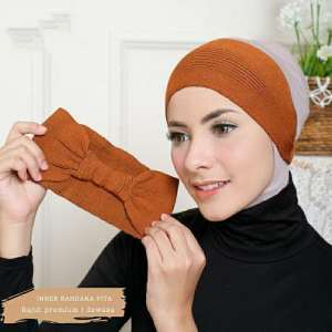 Ciput rajut pita seri warna Dalaman kerudung inner hijab bandana ciput rajut pita karet belakang Ciput terbaru Ciput terlaris Ciput termurah Ciput rajut inner jilbab Ciput kaos tali belakang bandana pita inner bandana rajut 2 warna murah gratis ongkir