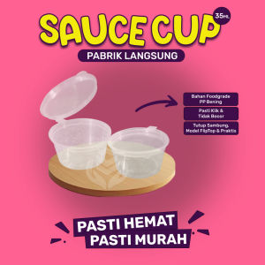Sauce cup 35 Ml Thinwall Sauce Tempat Sambel (Isi 50 Pcs-WSC35)