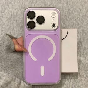 2 IN 1 For Magsafe Charge Matte Case for iPhone 17 16 14 15 Pro Max Camera Protection Shockproof Magnetic Clear Soft Cover