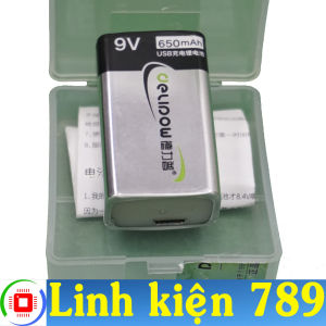 Pin sạc 9V 650mAh - Linh Kiện 789