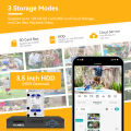 Rolte 8MP PAKTE CCTV 8 Saluran WiFi NVR 2 Kamera WiFi Ptz Lensa Ganda Warna Night Vision Aplikasi Icsee. 
