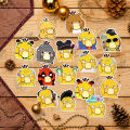 Combo 50 sticker VỊT VÀNG BỐI RỐI decal chống nước không trùng hình dán Koduck psyduck pokemon trend ôm đầu siêu dễ thương. 