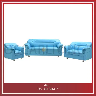 Sofa Xena 321 Seater Biru Muda Oscar Khusus Jabodetabek