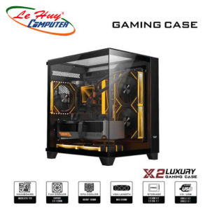 VỎ CASE MÁY TÍNH VSP X2 LUXURY BLACK/WHITE