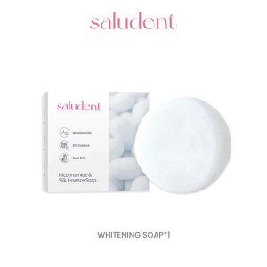 Saludent Goat Milk Soap Whitening Silk Soap Face Wash Shower Hand Cleansing Blackhead Removal Handmade Soap