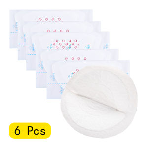 HamshMoc 6 Pieces / 100 Pieces Mommy Breast Pads Breathable Spill Proof Baby Feeding Essentials Invisible Disposable Nipples Pad Skin-Friendly Can Not Be Washed