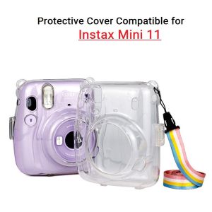 CAIUL Glitter Camera Protective Case for Fujifilm Instax Mini 11 Instant Film Camera w/ Strap