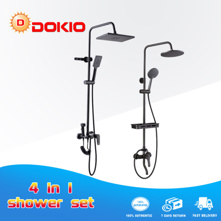 304 Stainless Steel Bathroom Shower Set with Faucet Bidet 4 in 1 Hot and Cold Home Full Copper ...
