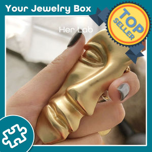 Her Lab Jewelry | Fashion Brooch Real Gold Pledge Party Set Classic Mens Womens Gold Face Lapel Pin Brooch Gold pin tudung indian jewellery set acccessories badge Promo sale Foundation Safeguard