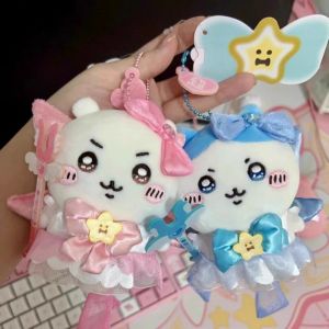 อะนิเมะ Kawaii Chikawa Super Magical Girl Series Hachiware Usagi ตุ๊กตาตุ๊กตากระเป๋าจี้ตกแต่งพวงกุญแจของขวัญวันเกิด