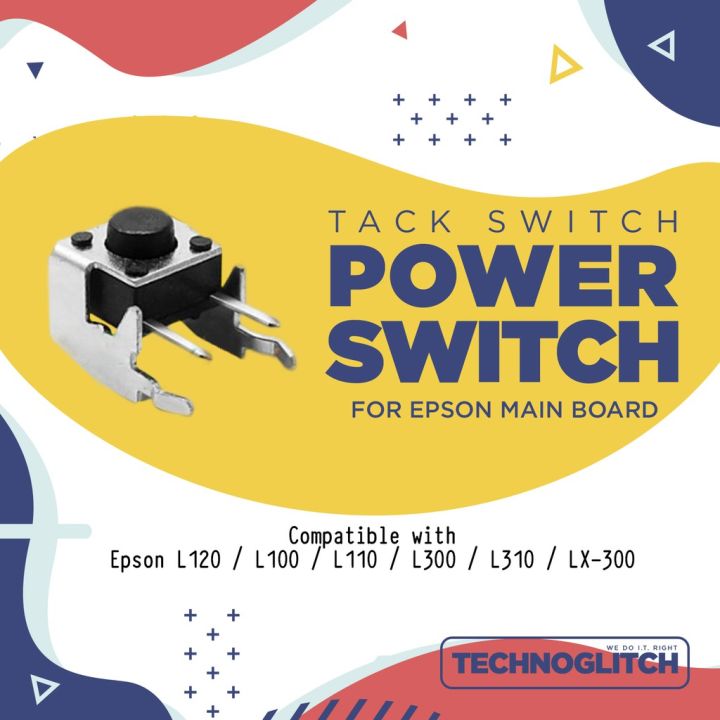 Power Switch Button for Epson L120 L121 L130 L100 L110 L300 L310 LX300