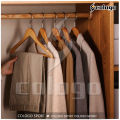 【Cologo】 Wooden clothes hanger solid wood drying seamless drying rack 44.5CM wood hanger 05. 