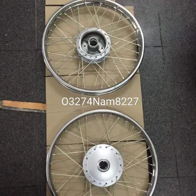 Bộ bánh căm đùm niềng xe WAVE S110 RSX Alpha 110 zin Honda
