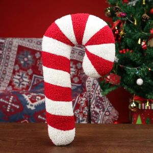 YUDESHUI Soft Christmas Cartoon Pillow Plush Red Red Decoration Pillow Crutch Pillow Cushions Christmas