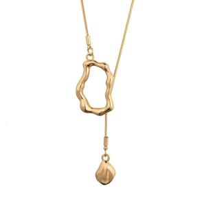 High Quality Geometric Pendant Necklace Delicate Silver And Gold Geometric Pendant Necklace For Fashion Forward Women