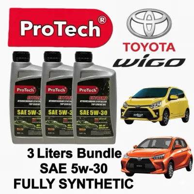 Toyota Wigo Gasoline Engine Oil Fully Synthetic SAE 5W-30 3 Liters