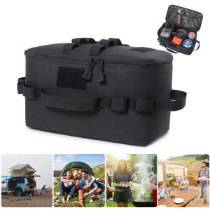 Camping Gas Tank Storage Bag Outdoor Picnic Ground Nail Cookware Pot Pan Holders