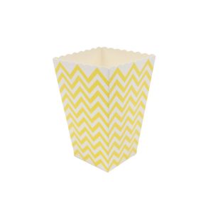 TSEVD StripeWave Pattern 12 pcs/pack Foldable Disposable Printed for TheaterPartyHome Party Supplies Popcorn Boxes Popcorn Paper Containers Popcorn Tubs