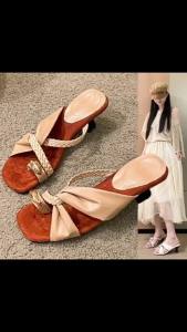 [Free Shipping] 2026 Spring/Summer New Collection: WomenS Wedge-Heeled Flip-Flops Summer Toe-Loop Sandals Woven One-Strap Sandals Perfect For Holidays And Beach Wear