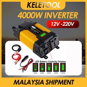 power inverter 4000w inverter dc to ac solar power inverter 4000/6000W DC 12V To AC 110/220V Car Power Inverter Charger Converter Adapter Universal Socket