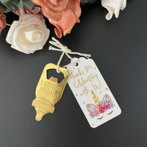 【COD】 Souvenir Beer Bottle Opener  Baby Shower Gifts Gift Bottle Opener for Guests Wedding Souvenirs  And Giveaways Birthday Party Decorate Can Opener