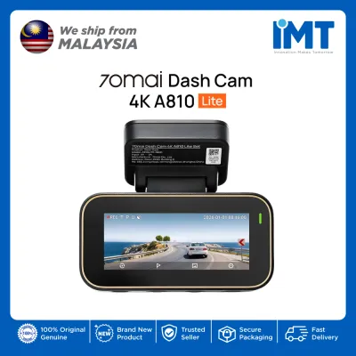 70mai Dash Cam 4K A810 Lite | 60FPS Frame Rate | 140° FOV | APP Support