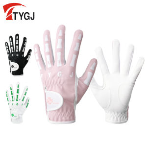 TTYGJ 1 Pair Golf Gloves for Women Left and Right Hand Korean Fashion Personality Halloween Printing Breathable Non-slip Comfortable Wear-resistant Sports Hands
