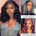5x5 Wear and Go Glueless Bob Wig Human Hair Pre Plucked Pre Cut Glueless Wigs for Black Women Body Wave Lace Front Wigs Human Hair No Glue Lace Closure Wig for Beginners 180% Density 12 Inch. 