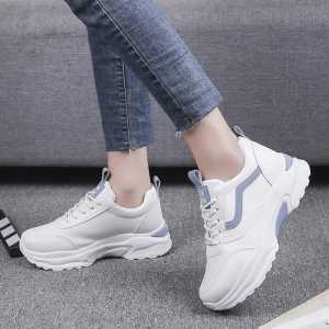 Sepatu Sneakers Wanita Terbaru Korean Style Fashion Kekinian Sepatu Wanita Putih Viral 2024