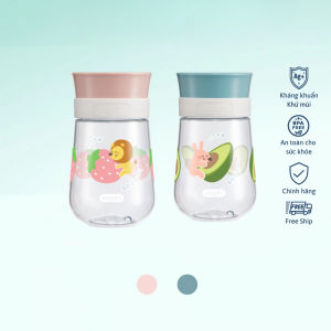Bình tập uống nước cho bé bình uống nước chống sặc Goki Circle Inochi tiêu chuẩn Nhật Bản 350ml-Happy Home 4U