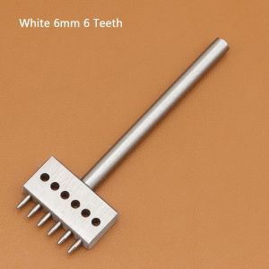 LUMIQLO 1Pcs 2/4/6 Răng Dụng cụ đục lỗ da 4/5/6/8mm Sách hướng dẫn Bộ khuôn đột tròn Làm thủ công Dụng cụ đục lỗ