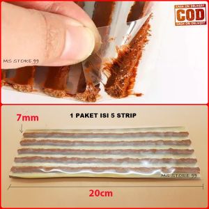 Isi 5pcs Isi Ulang Lem Tambal Ban Tubles Tubeless Refil Refill Karet Lem Cacing ORI ORI