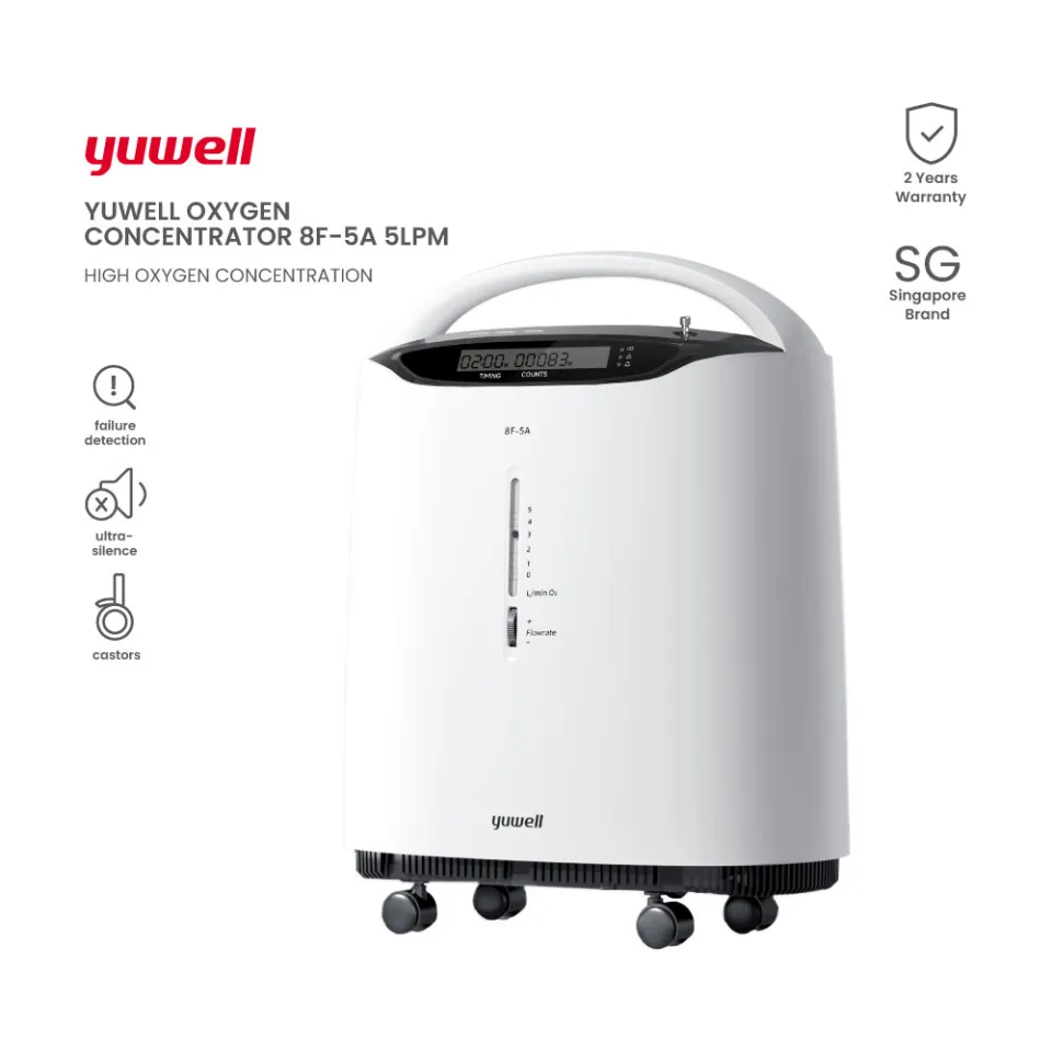 Yuwell Oxygen Concentrator Model 8F-5A 5LPM | 5Ltr Oxygen Flow
