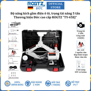 Bộ nâng kích gầm điện ô tô cao cấp ROGTZ 5 tấn 12V TY-45EJ - Công suất 150W - Trọng Lượng Bộ: 7.7Kg - Hàng Nhập Khẩu