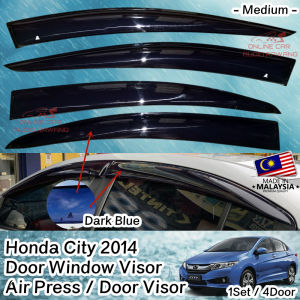 Honda City 2014 - 2019 Door Window Visor / Door Window Medium Visor / Air Press / Door Visor - 1Set / 4Door