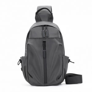 Mens Multifunction Nylon Waterproof Shoulder Bag Cross Body Sling Chest Bags USB Travel Crossbody Pack Casual Messenger Pack For Male