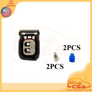 1PCS 2 PIN SUITABLE FOR HONDA JAZZ GK T5A CITY GM6 T9A (16450-55F-Z01) FUEL INJECTOR SOCKET 2pin