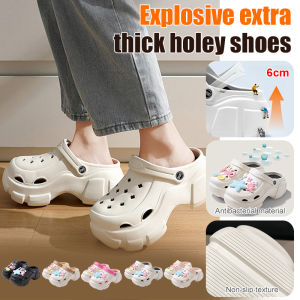 ใส่รองเท้าแตะหนาพิเศษนอกบ้าน รองเท้าชายหาดผู้หญิง